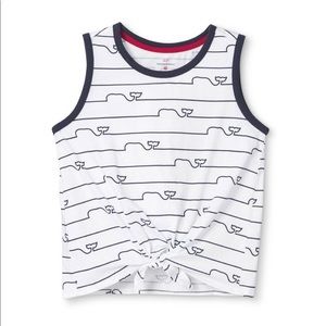 Vineyard Vines Target Whale Line Tie Front Tank